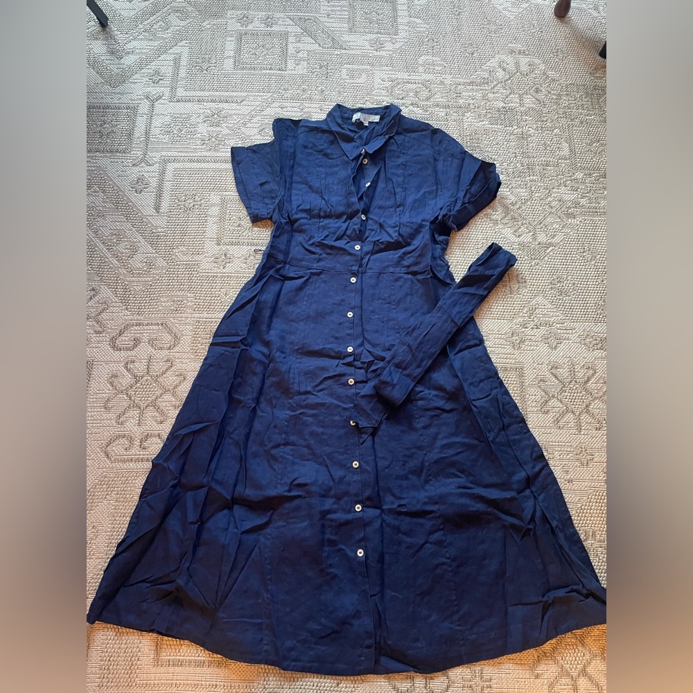 Hill House Navy Long Sleeve Dress